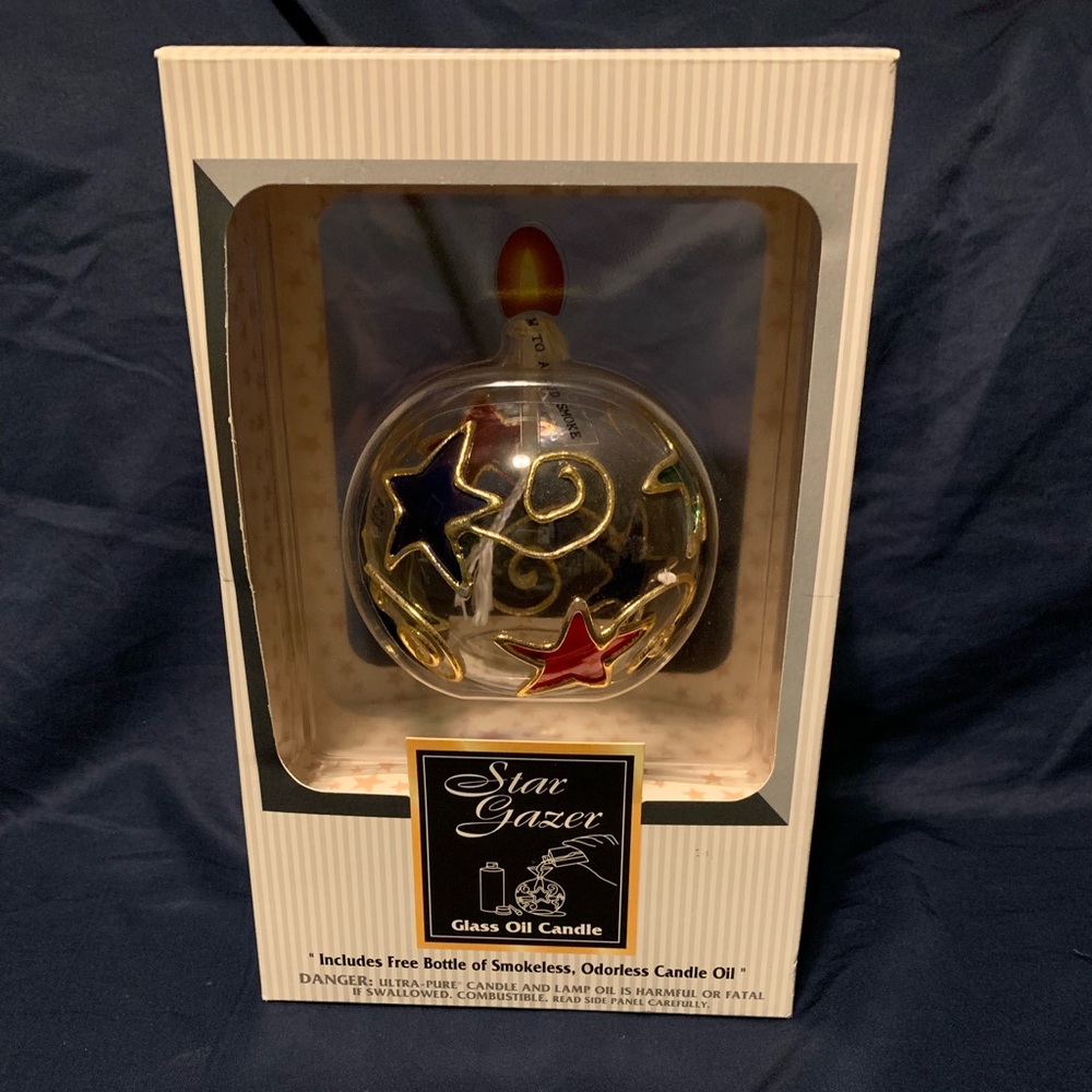 Star Gazer Glass Oil Candle